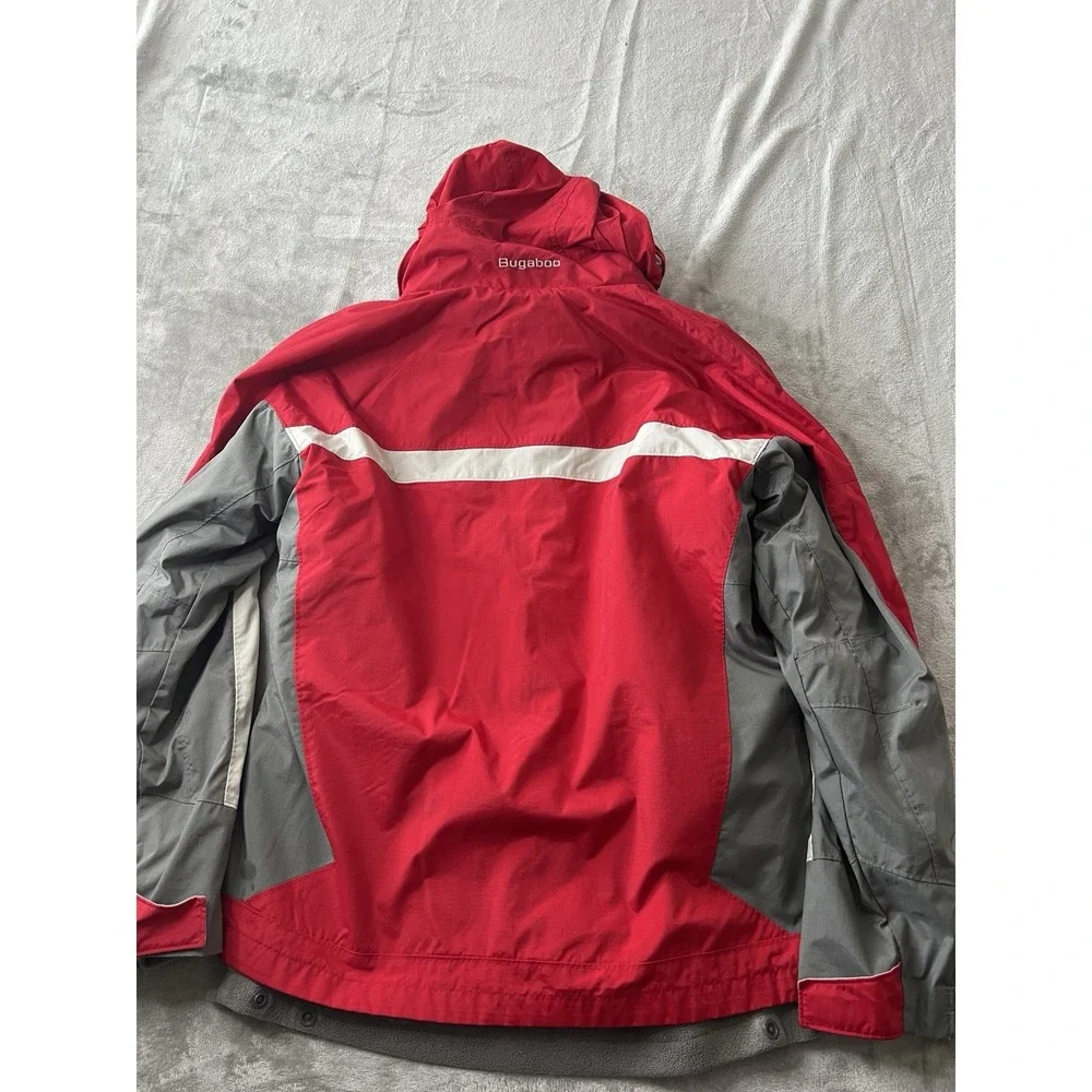Columbia Youth Jacket 18/20 Red Gray Bugaboo Vertex 3-in-1 Ski  Hooded